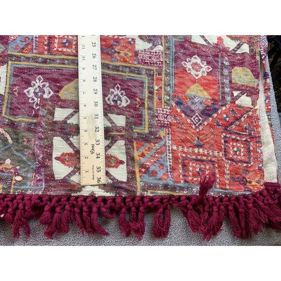 Ecote Urban Outfitters Duster Women's Small Blanket Kimono Boho Fringe Sweater - Picture 7 of 9